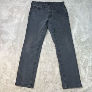 Levis 541 Athletic Fit Jeans Straight Leg Dark Gray Denim Mens 31x32 Stretch